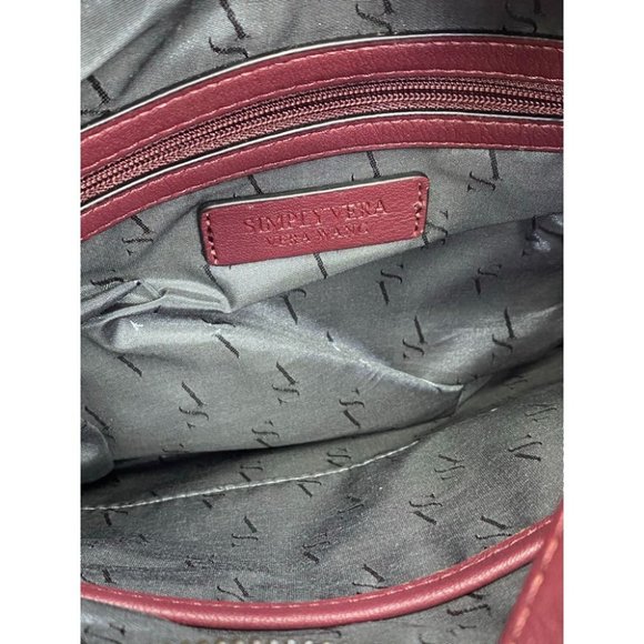 Simply Vera Vera Wang Red Medium Crossbody Bag - Picture 10 of 11